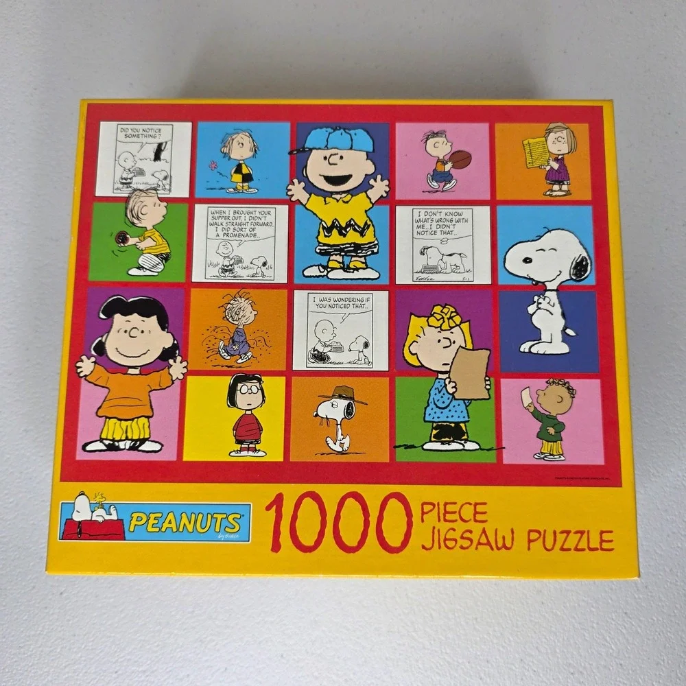 NEW Hoyle Peanuts Jigsaw Puzzle 1000 Piece Snoopy Charlie Brown Comic Strip 2003